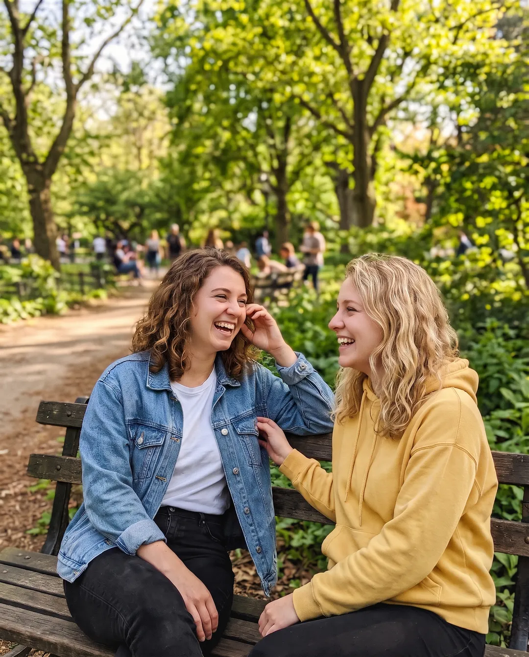 The park bench photo with a barely visible change